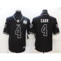 Oakland Raiders #4 Derek Carr Black 60th Anniversary Vapor Untouchable Limited Jersey