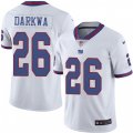 New York Giants #26 Orleans Darkwa Limited White Rush Vapor Untouchable NFL Jersey