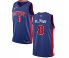 Detroit Pistons #8 Henry Ellenson Swingman Royal Blue Road NBA Jersey - Icon Edition