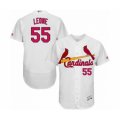 St. Louis Cardinals #55 Dominic Leone White Home Flex Base Authentic Collection Baseball Player Jersey