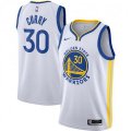 Golden State Warriors #30 Stephen Curry Nike White 2020-21 Swingman Jersey