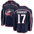 Columbus Blue Jackets #17 Brandon Dubinsky Fanatics Branded Navy Blue Home Breakaway NHL Jersey