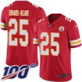Kansas City Chiefs #25 Clyde Edwards-Helaire Red Team Color Stitched 100th Season Vapor Untouchable Limited Jersey