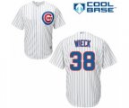 Chicago Cubs Brad Wieck Replica White Home Cool Base Baseball Player Jersey