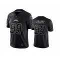 Los Angeles Chargers #99 Jerry Tillery Black Reflective Limited Stitched Football Jersey