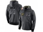 Philadelphia Eagles #13 Nelson Agholor Stitched Black Anthracite Salute to Service Player Performance Hoodie