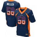 Denver Broncos #58 Von Miller Elite Navy Blue Alternate USA Flag Fashion NFL Jersey