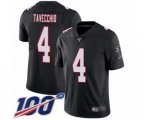 Atlanta Falcons #4 Giorgio Tavecchio Black Alternate Vapor Untouchable Limited Player 100th Season Football Jersey