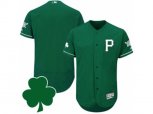 Pittsburgh Pirates St. Patricks Day Blank Green Celtic Flexbase Authentic Collection Jersey