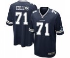 Dallas Cowboys #71 La'el Collins Game Navy Blue Team Color Football Jersey