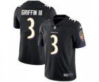 Baltimore Ravens #3 Robert Griffin III Black Alternate Vapor Untouchable Limited Player Football Jersey