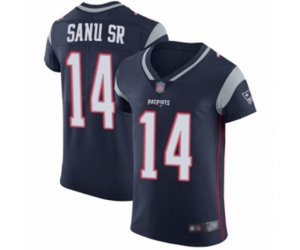 New England Patriots #14 Mohamed Sanu Sr Navy Blue Team Color Vapor Untouchable Elite Player Football Jersey