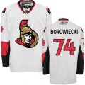 Ottawa Senators #74 Mark Borowiecki Authentic White Away NHL Jersey