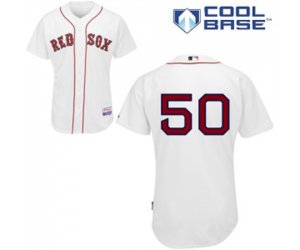 Boston Red Sox #50 Mookie Betts Replica White Home Cool Base Baseball Jersey
