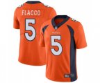 Denver Broncos #5 Joe Flacco Orange Team Color Vapor Untouchable Limited Player Football Jersey