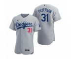 Los Angeles Dodgers Joc Pederson Nike Gray Authentic 2020 Alternate Jersey