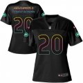 Women's Nike New York Jets #20 Isaiah Crowell Game Black Fashion NFL Jersey