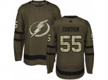 Tampa Bay Lightning #55 Braydon Coburn Green Salute to Service Stitched NHL Jersey