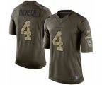 Seattle Seahawks #4 Michael Dickson Limited Green Salute to Service Football Jersey