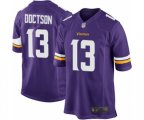 Minnesota Vikings #13 Josh Doctson Game Purple Team Color Football Jersey