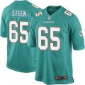 Miami Dolphins #65 Anthony Steen Game Aqua Green Team Color NFL Jersey