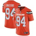 Cleveland Browns #94 Carl Nassib Orange Alternate Vapor Untouchable Limited Player NFL Jersey