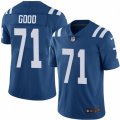 Indianapolis Colts #71 Denzelle Good Royal Blue Team Color Vapor Untouchable Limited Player NFL Jersey