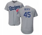 Los Angeles Dodgers Matt Beaty Gray Alternate Flex Base Authentic Collection Baseball Player Jersey