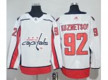 Washington Capitals #92 Evgeny Kuznetsov White Road Authentic Stitched NHL Jersey