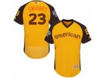 Boston Red Sox #23 Blake Swihart Yellow 2016 All-Star American League BP Authentic Collection Flex Base MLB Jersey