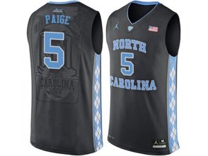 2016 Men\'s North Carolina Tar Heels Marcus Paige #5 College Basketball Jersey - Black