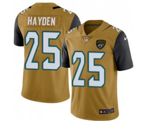 Jacksonville Jaguars #25 D.J. Hayden Limited Gold Rush Vapor Untouchable Football Jersey