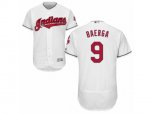 Cleveland Indians #9 Carlos Baerga White Flexbase Authentic Collection MLB Jersey