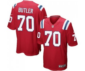 New England Patriots #70 Adam Butler Game Red Alternate Football Jersey