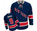 Reebok New York Rangers #9 Adam Graves Authentic Navy Blue Third NHL Jersey