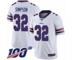 Buffalo Bills #32 O. J. Simpson White Vapor Untouchable Limited Player 100th Season Football Jersey