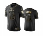 Miami Dolphins #13 Dan Marino Limited Black Golden Edition Football Jersey