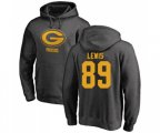 Green Bay Packers #89 Marcedes Lewis Ash One Color Pullover Hoodie