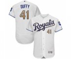 Kansas City Royals #41 Danny Duffy White Flexbase Authentic Collection Baseball Jersey
