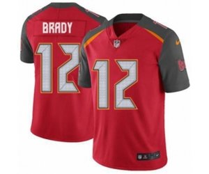 Tampa Bay Buccaneers #12 Tom Brady Red Team Color Vapor Untouchable Limited Player Football Jersey