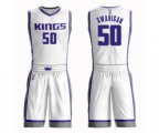 Sacramento Kings #50 Caleb Swanigan Swingman White Basketball Suit Jersey - Association Edition