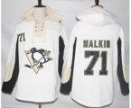 Pittsburgh Penguins #71 Evgeni Malkin White Pullover Hoodie Stitched NHL Jersey