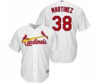 St. Louis Cardinals #38 Jose Martinez Replica White Home Cool Base Baseball Jersey