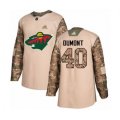 Minnesota Wild #40 Gabriel Dumont Authentic Camo Veterans Day Practice Hockey Jersey