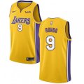 Los Angeles Lakers #9 Rajon Rondo Swingman Gold NBA Jersey - Icon Edition