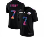 Green Bay Packers #7 Mason Crosby Multi-Color Black 2020 NFL Crucial Catch Vapor Untouchable Limited Jersey