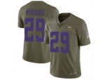 Minnesota Vikings #29 Xavier Rhodes Limited Olive 2017 Salute to Service NFL Jersey