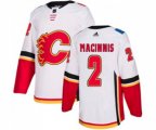 Calgary Flames #2 Al MacInnis Authentic White Away Hockey Jersey