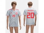 Spain #20 Asensio Grey Training Soccer Country Jersey