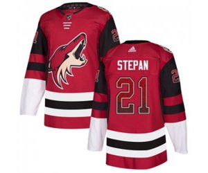 Arizona Coyotes #21 Derek Stepan Authentic Maroon Drift Fashion Hockey Jersey